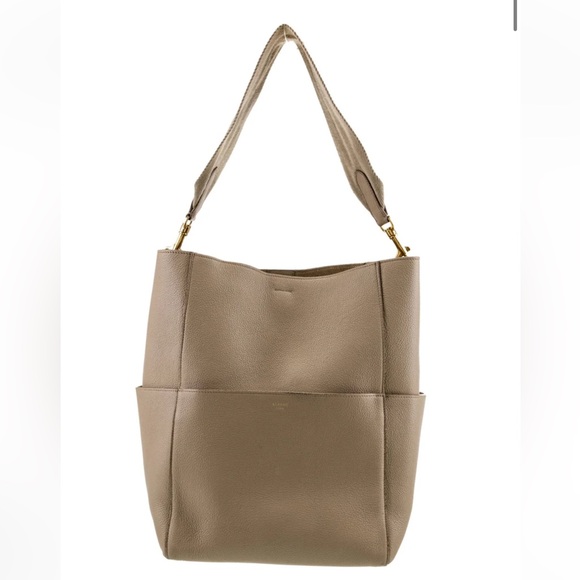 Celine Brown Leather Shoulder Bag - Picture 1 of 10